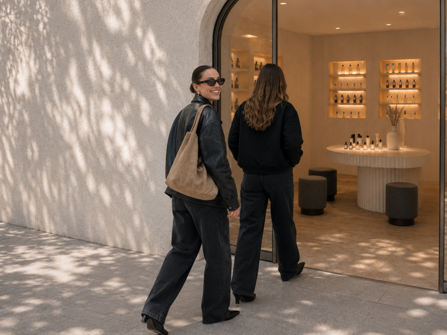 Happy-Client-entering-Store
