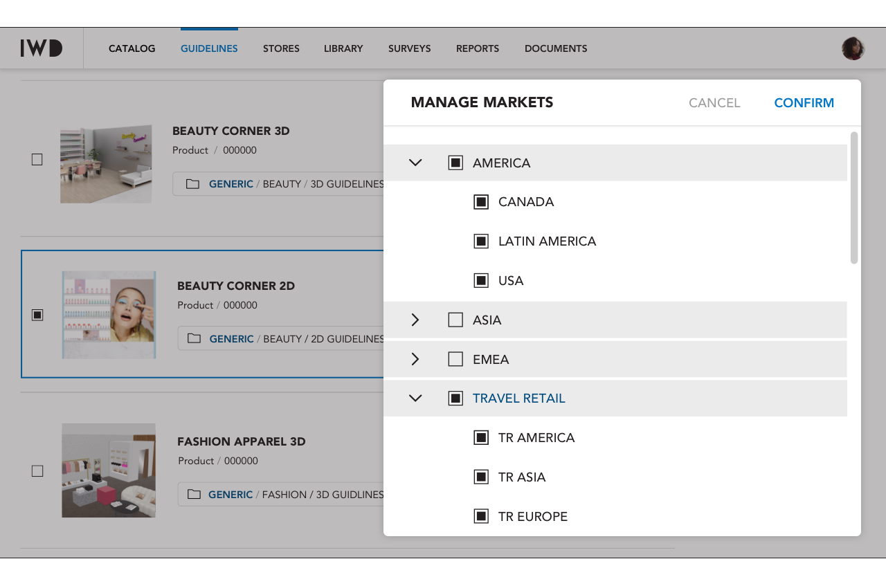 RETAIL SOFTWARE ALLOCATE PRODUCT CATEGORIES TO COUNTRIES